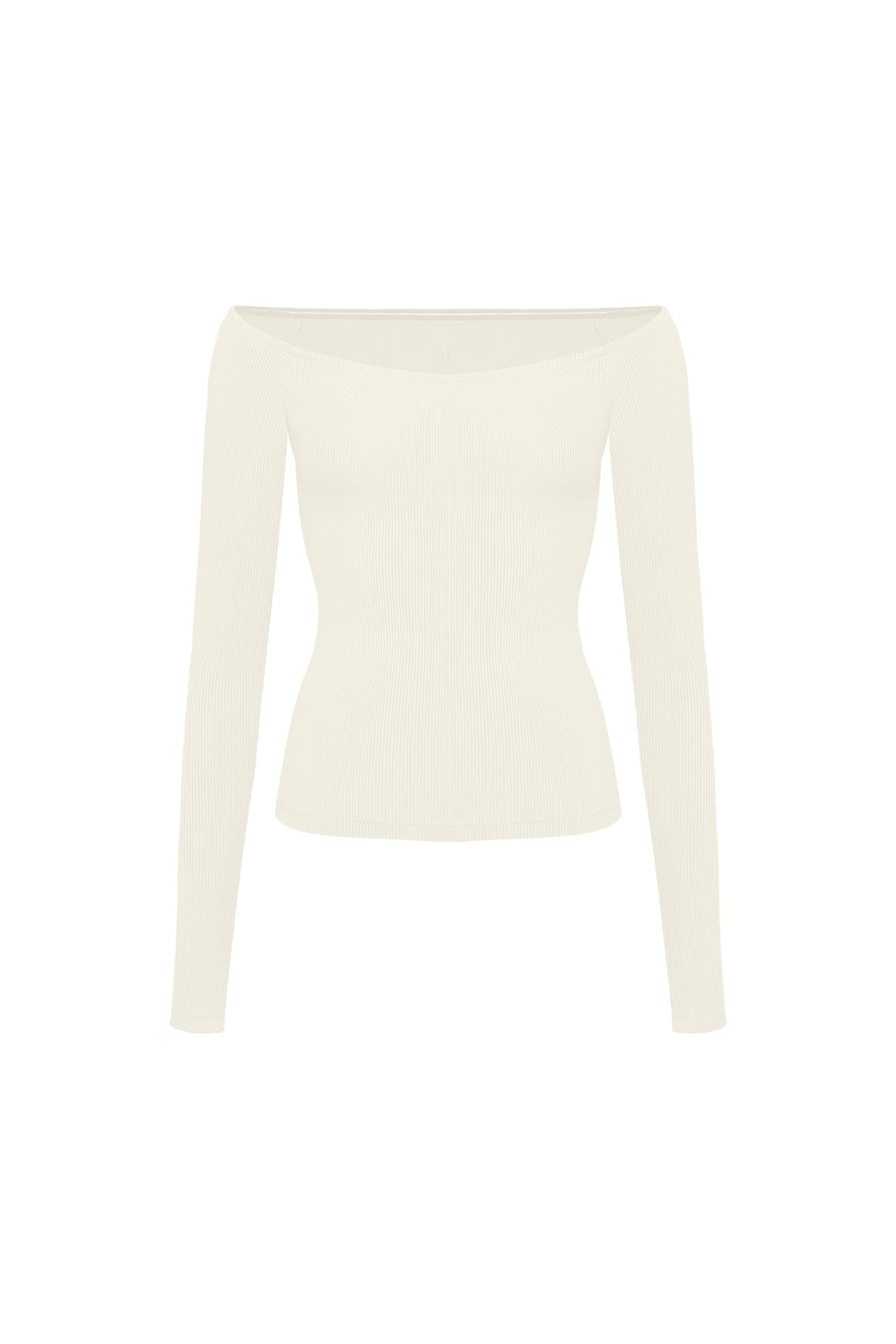 Sculpt Off-Shoulder Top - WISKII - Shirts & Tops