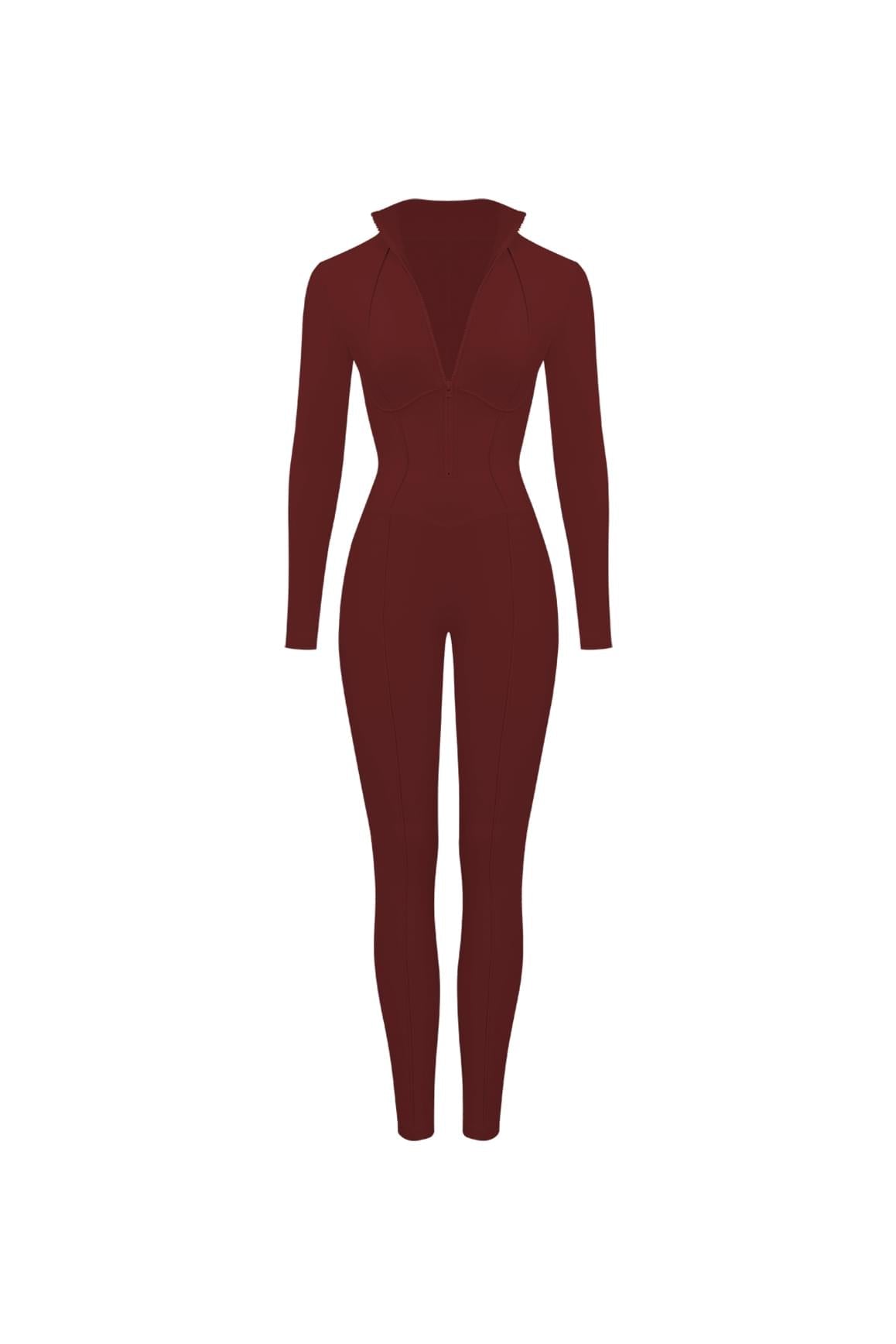 Solace Tailored Zip Catsuit - WISKII - Jumpsuits & Rompers