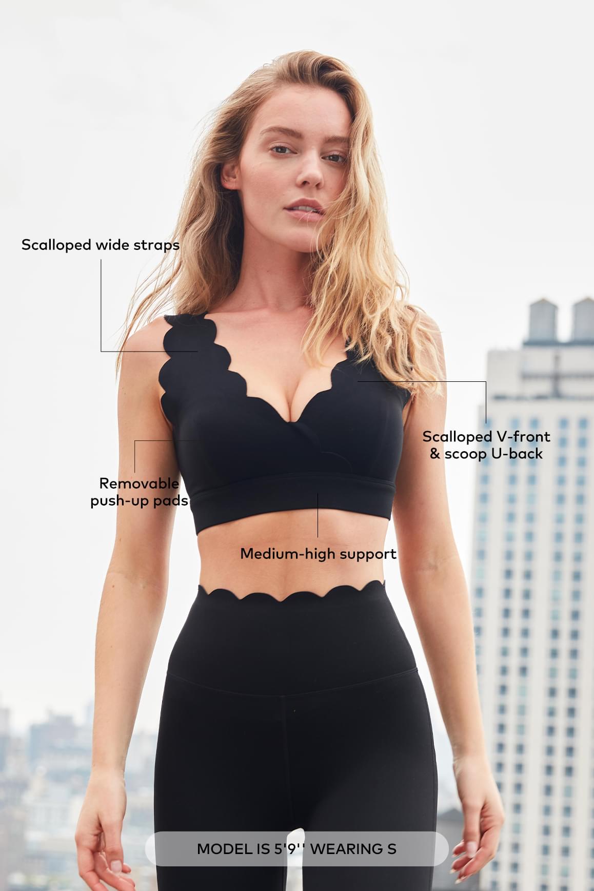 Soufflé Sports Bra - WISKIIWS203blackS
