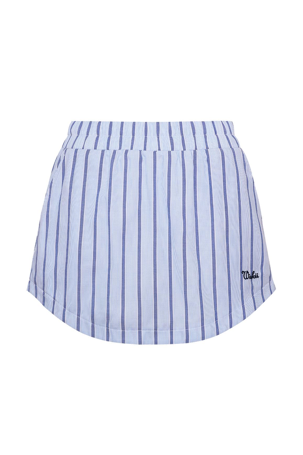 Stripe A-line Skirt - WISKIIWS638rivieraazureS