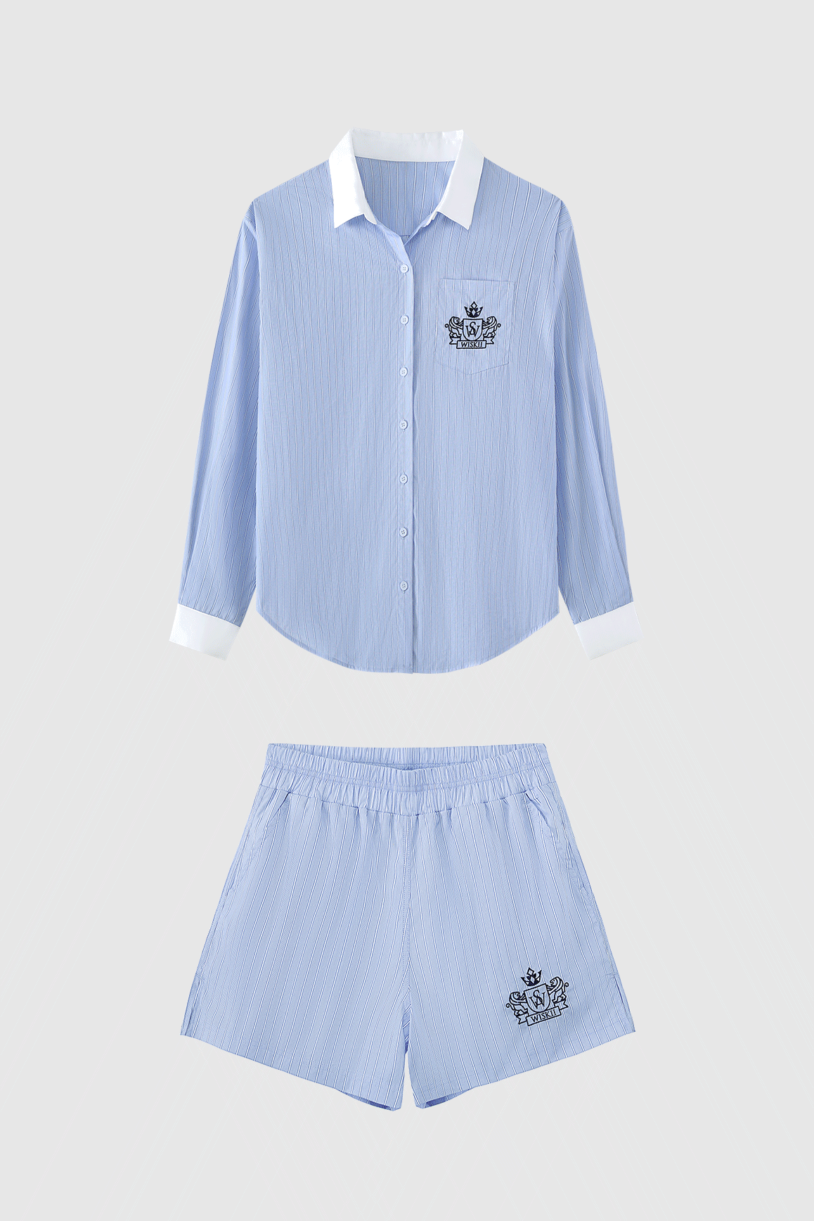 Riviera Relaxed Cotton Shirt & Riviera High Waist Cotton Short.