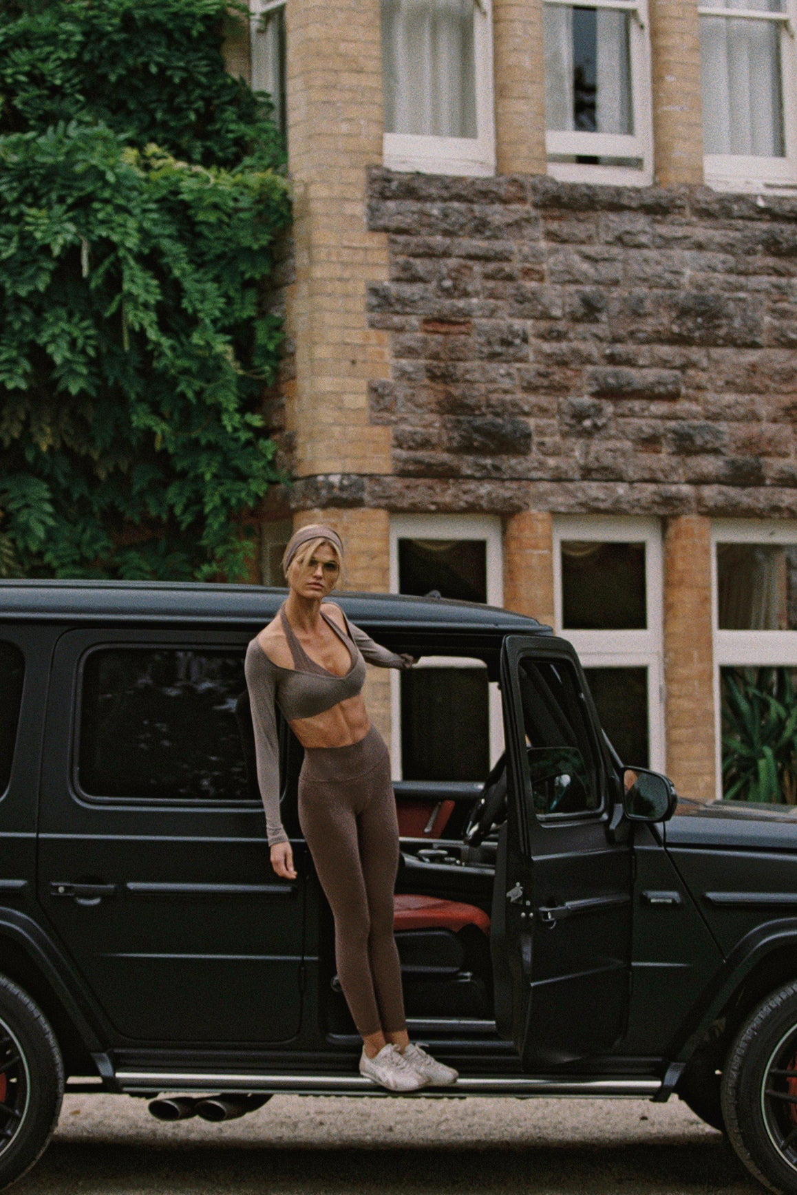 WISKII colorblock one-piece long sleeve crop top in vibrant colors with a stylish, fitted design.