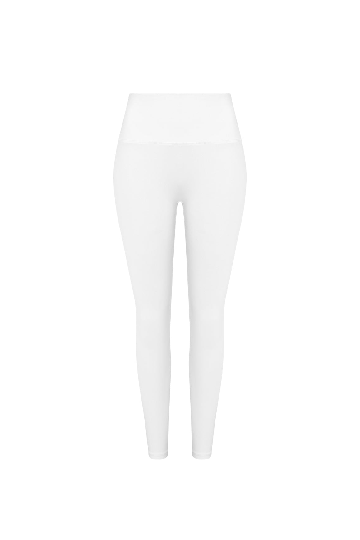 WISKII high-waist scrunch leggings in ivory, featuring a fitted design and soft, stretchy fabric for comfort and style.