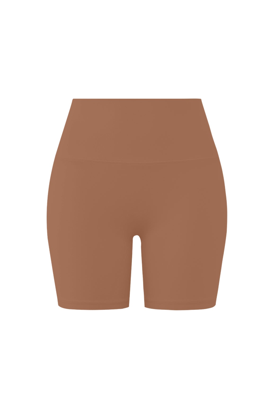 Deep sea blue high-waist Vigor Scrunch Shorts by WISKII, featuring a stretch fit and stylish design for active wear.