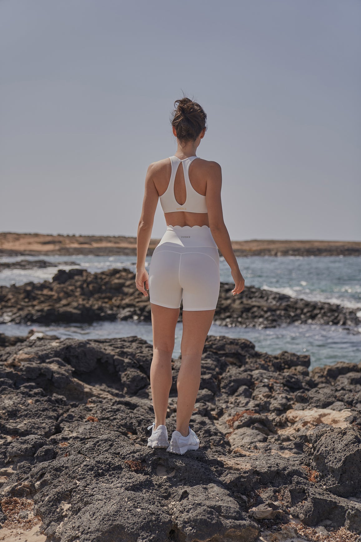 Model wears High-Waist Sculpting Biker Short