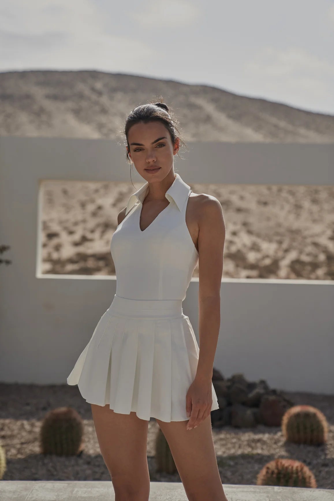 Aラインプリーツスカート