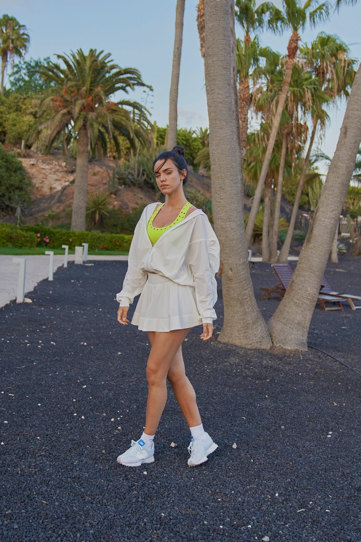 Ivory WISKII Sun Protection Advantage Skirt with lightweight fabric and comfortable fit, designed for sun protection.