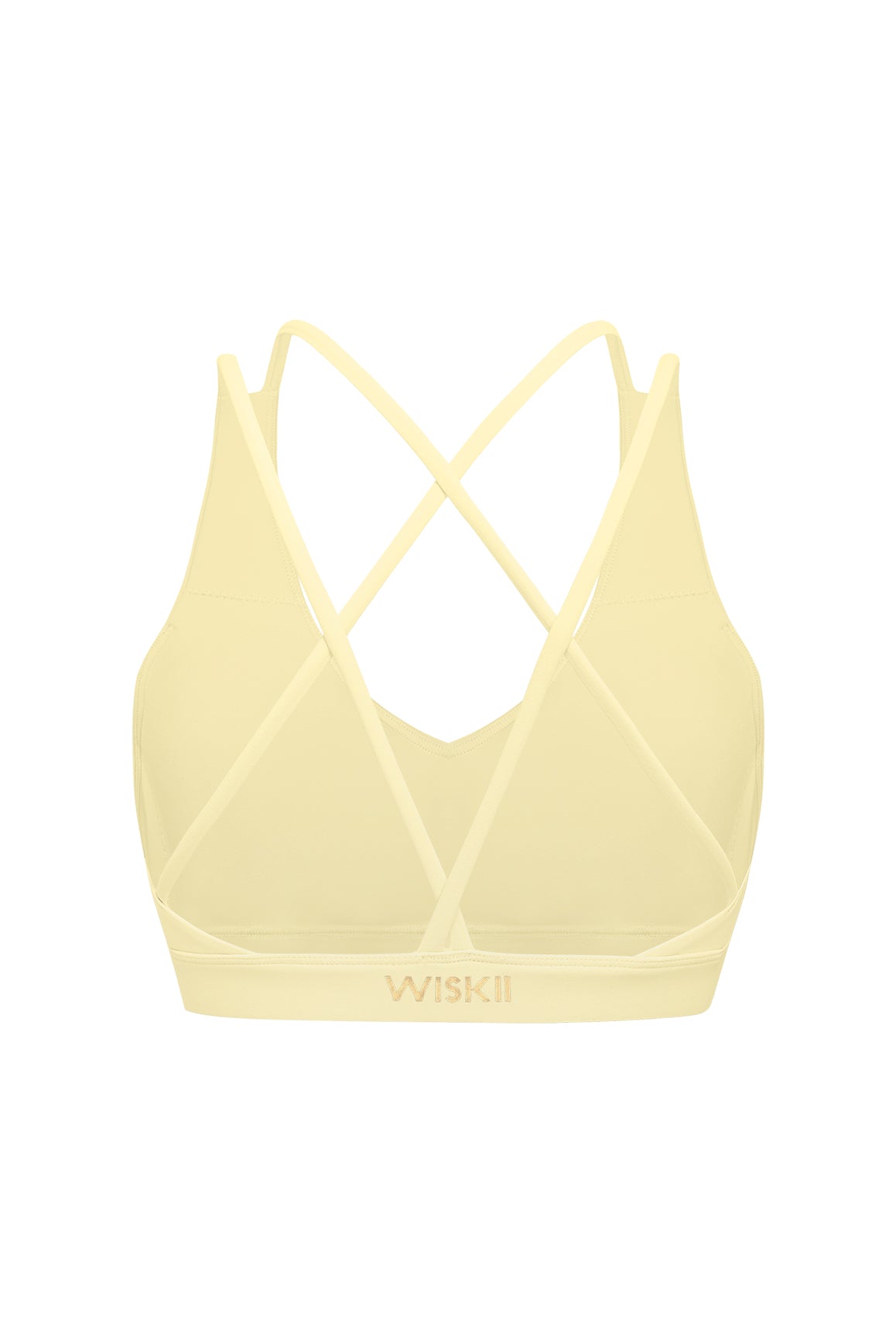 Scoop Neck Crossback Bra | WISKII Active | Lemondrop