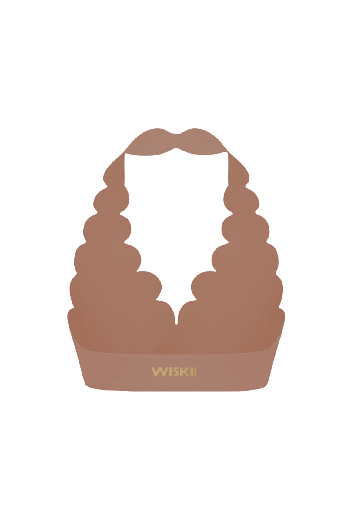 V-Cut Scallop Halter Bra | Tuscan Tan | WISKII Active