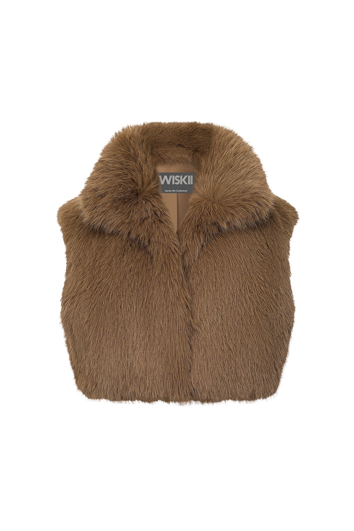 Alpine Cloud Faux Fur Vest | Amber | WISKII Active
