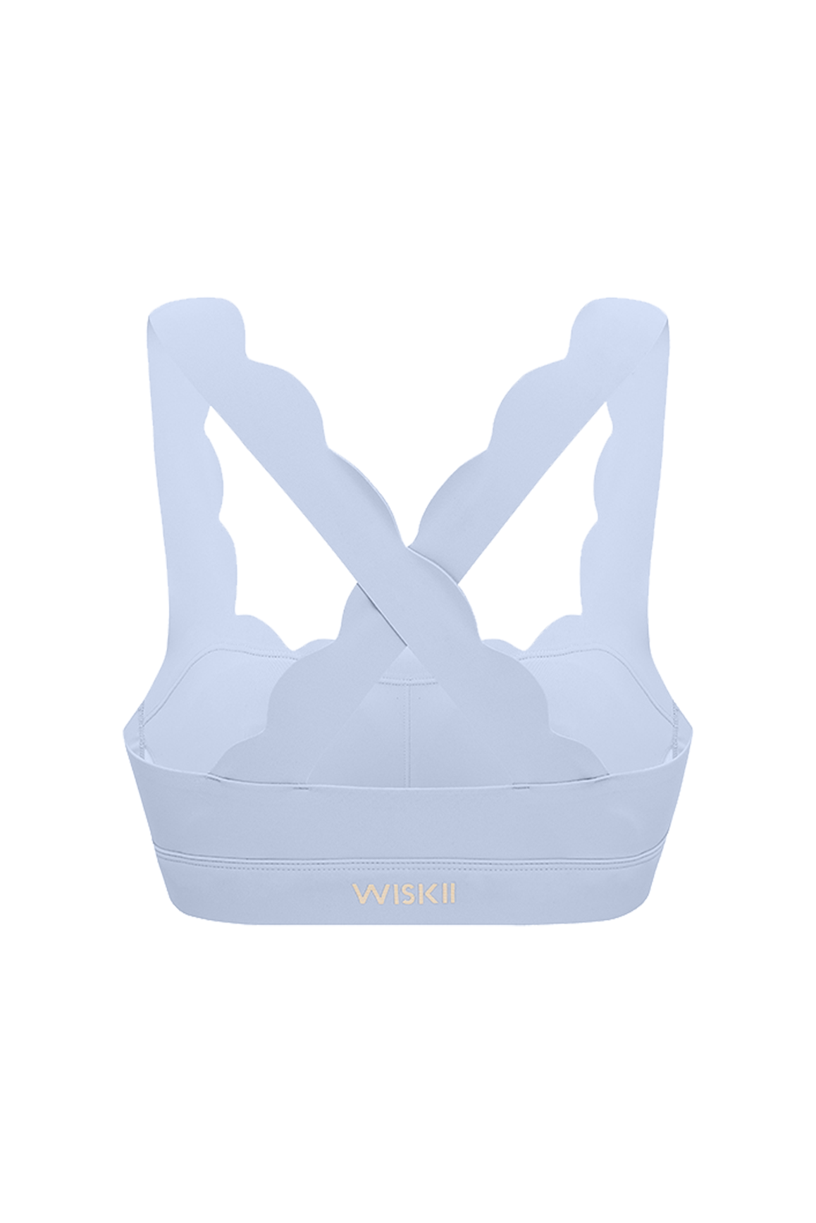 Cross Back Sports Bra | Heavenly Blue | WISKII Active