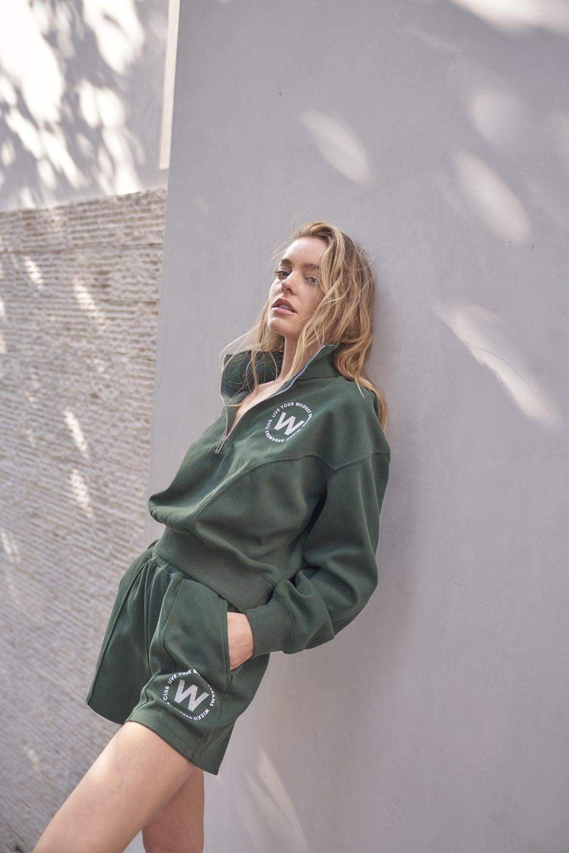 Leisure Half-zip Sweatshirt - WISKIIWS254noblegreenS